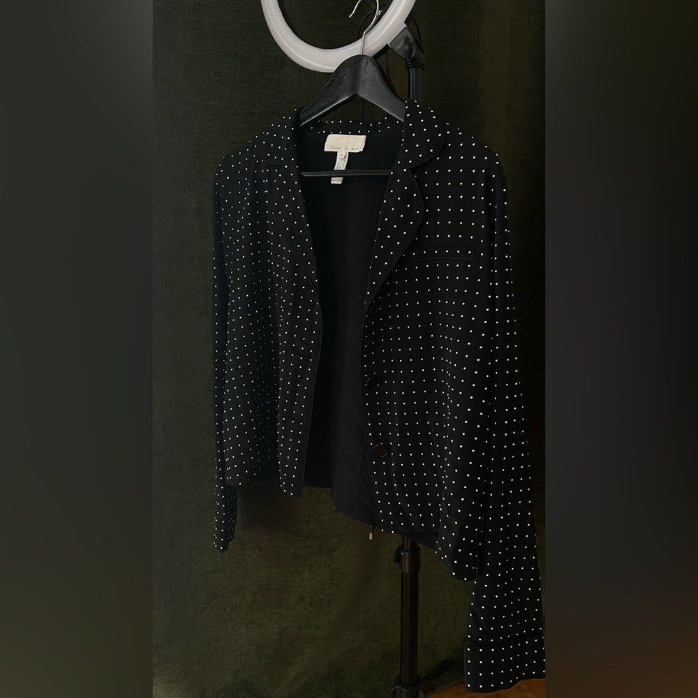 Fleur du Mal blazer with metallic polka dot